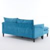 Convertible Combination Sofa, Sofa U Shaped, Sofa With Footstools With Storage Sofa For Living Room, Living Room 2 Seater Combination Sofa - Blue - Image 11