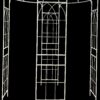 Metal Garden Arch Iron Garden Arbors Gazebo Dia High Birdcage Shape Pergola Pavilion For Wedding Ceremony - Cream White - Image 14