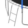 12Ft Trampoline With Slide And Swings, Astm Approved Large Recreational Trampoline With Basketball Hoop And Ladder, Outdoor Backyard Trampoline With Net, Capacity For Kids And Adults - Green / Blue - Image 15