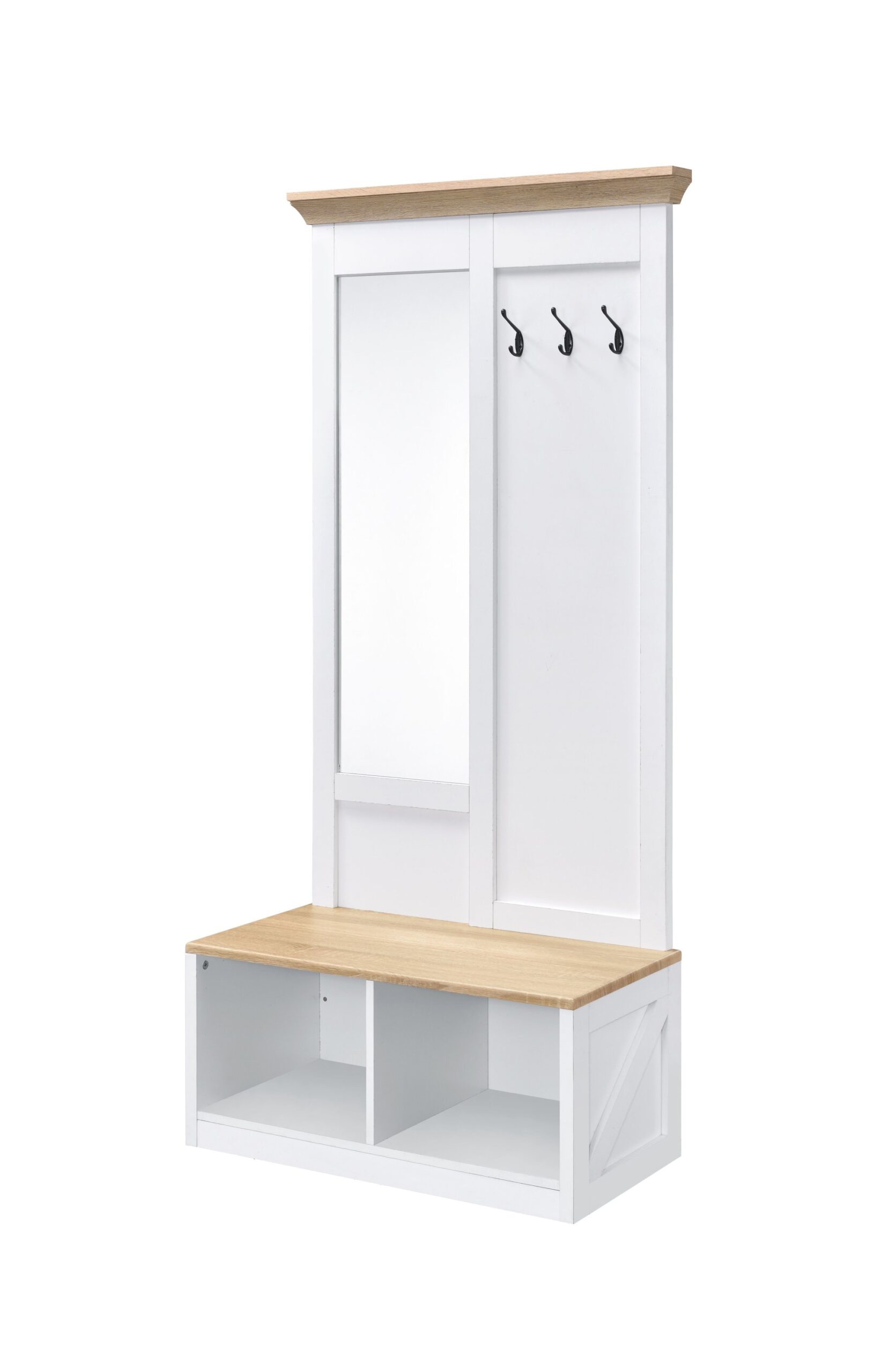 Melati - Hall Tree - Light Oak / White - Image 2