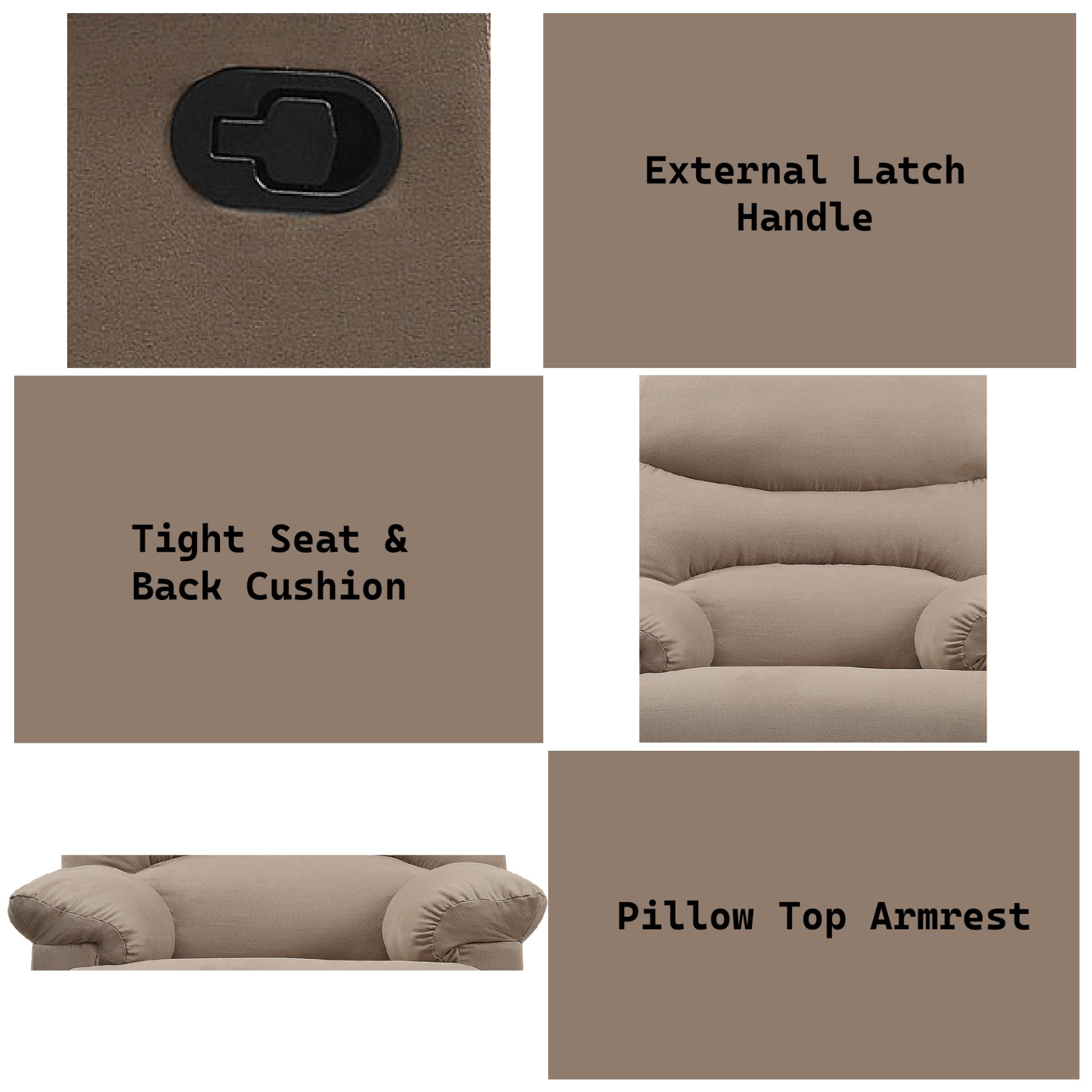 Arcadia - Micro Motion Recliner - Light Brown - Image 2