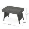 Outdoor Wicker Table With Rectangular Tabletop - Gray - Image 3