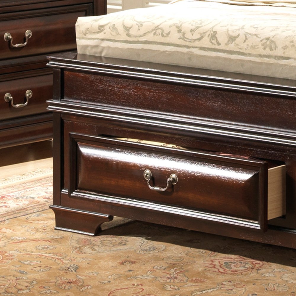 Lavita - King Storage Drawers Bed - Cappuccino - Image 3