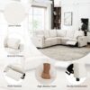 Power Recliner Sectional Sofa Home Theater Reclining Sofa With Two USB Ports, Two Storage Drawers For Living Room - Beige - Image 7