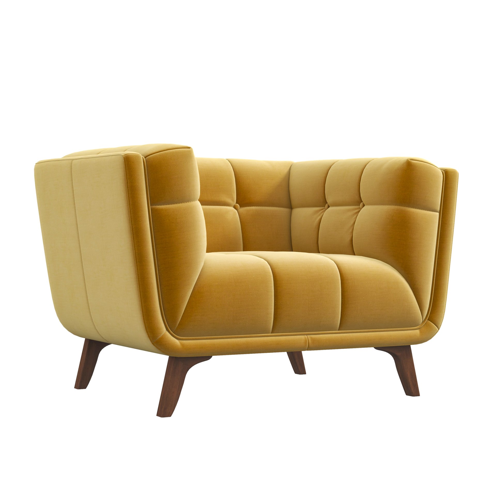 Addison - Mid-Century Modern Lounge Chair - Yellow - Image 9
