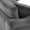 U Shaped Sectional Sofa Chenille Upholstered With Movable Storage Ottoman - Dark Gray - Image 20