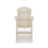 Adirondack Style Counter Chair Stylish HDPE Poly Lumber For Dining, Patio, And Garden Comfort - Beige - Image 4