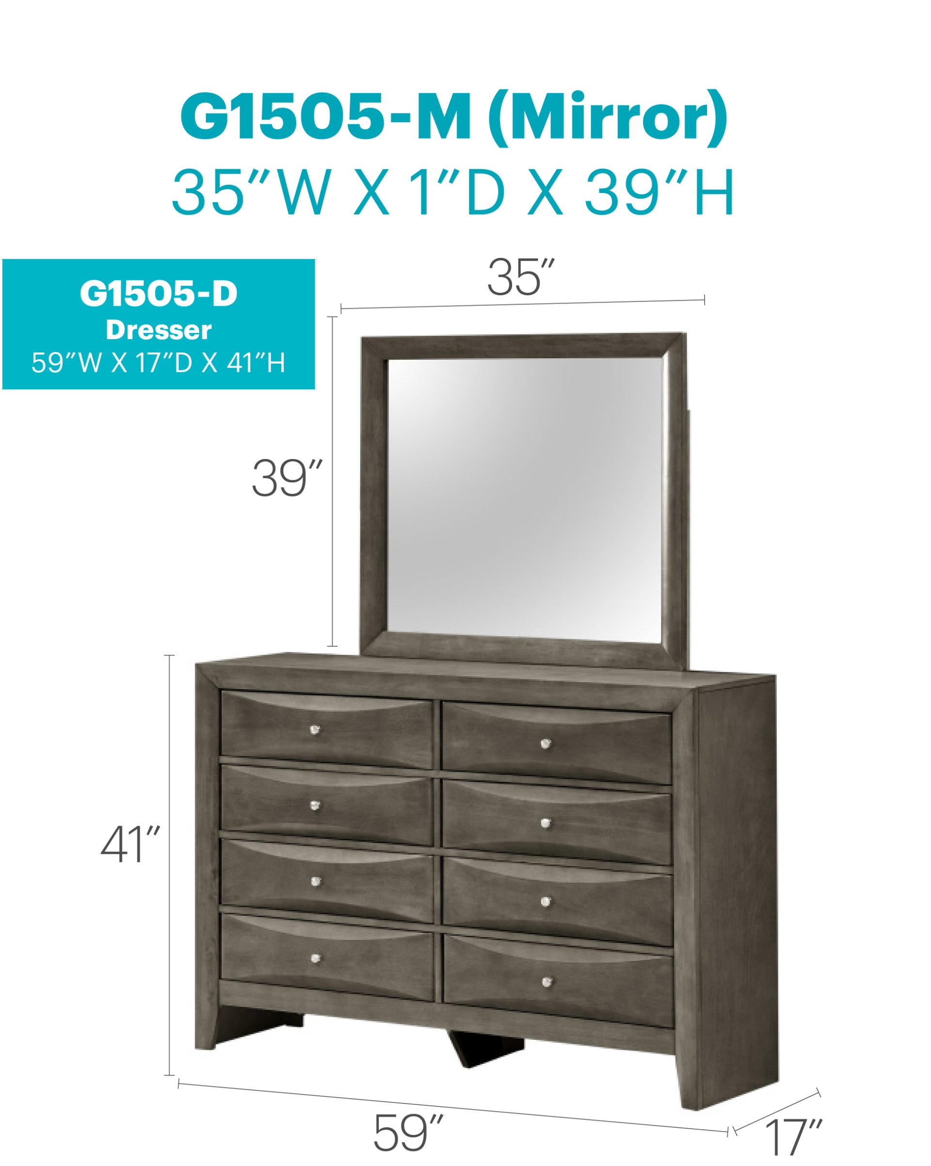 Marilla - Dresser - Gray - Image 2