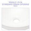 16" X 16" Vessel Bathroom Sink With Easy Installation - White - Image 8