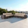 6 Piece Patio Seating Group With Cushions - Espresso - Image 2