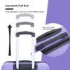 Luggage 4 Piece Lightweight Suitcase With Rotating Wheels, 24" And 28" With Tsa Lock, (16/20/24/28) - Light Purple - Image 5