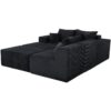 Modern 6 Piece Modular U Shaped Sectional Sofa With Chaise Lounge Corduroy - Black - Image 17