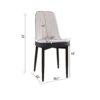 Modern Style Dining Chair (Set of 4), High Quality With Thick Cushions Metal Legs - White - Image 3
