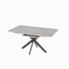 Modern Extendable Dining Table Set For 6 - 8 With Soft Padded Armless Chairs - Gray - Image 11