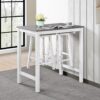 3 Pieces Counter Set Hanging Stool Easy To Clean For Small Space - Antique White / Sandstone - Image 11