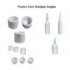 Luxury Natural Marble Living Room Accessories Set, 7 Pieces, Genuine Real Marble - White - Image 7