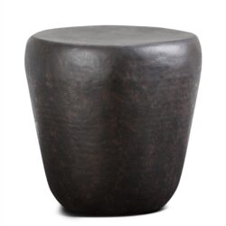 Garvy - Metal Side Table - Rustic Bronze