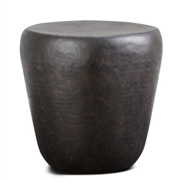 Garvy - Metal Side Table - Rustic Bronze