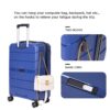 Hardshell Suitcase Spinner Wheels Pp Luggage Sets Lightweight Suitcase With Tsa Lock, 3 Piece Set (20/24/28) - Navy - Image 11