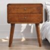 Curved Nightstand - Chestnut - Image 12