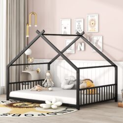 Full Size House Bed - Black