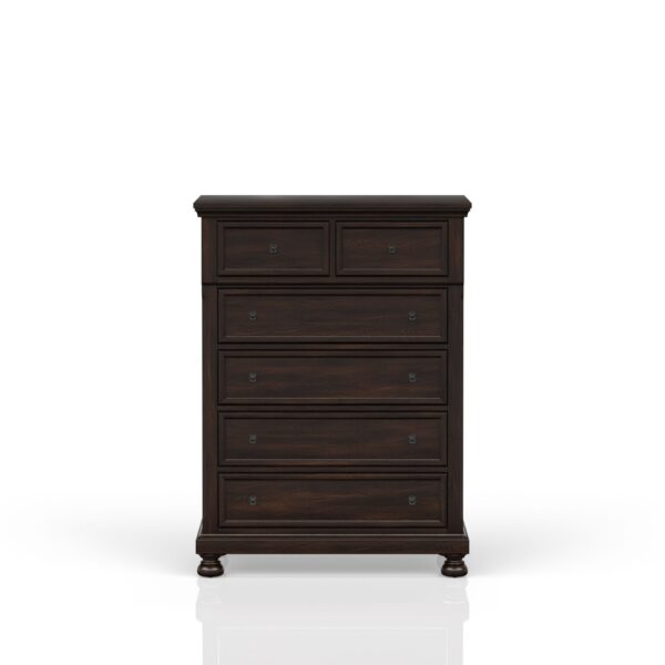 5 Drawer Chest - Dark Cherry