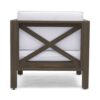 Brava - Modern Club Chair With Water Resistant Cushions - Gray / White - Image 10