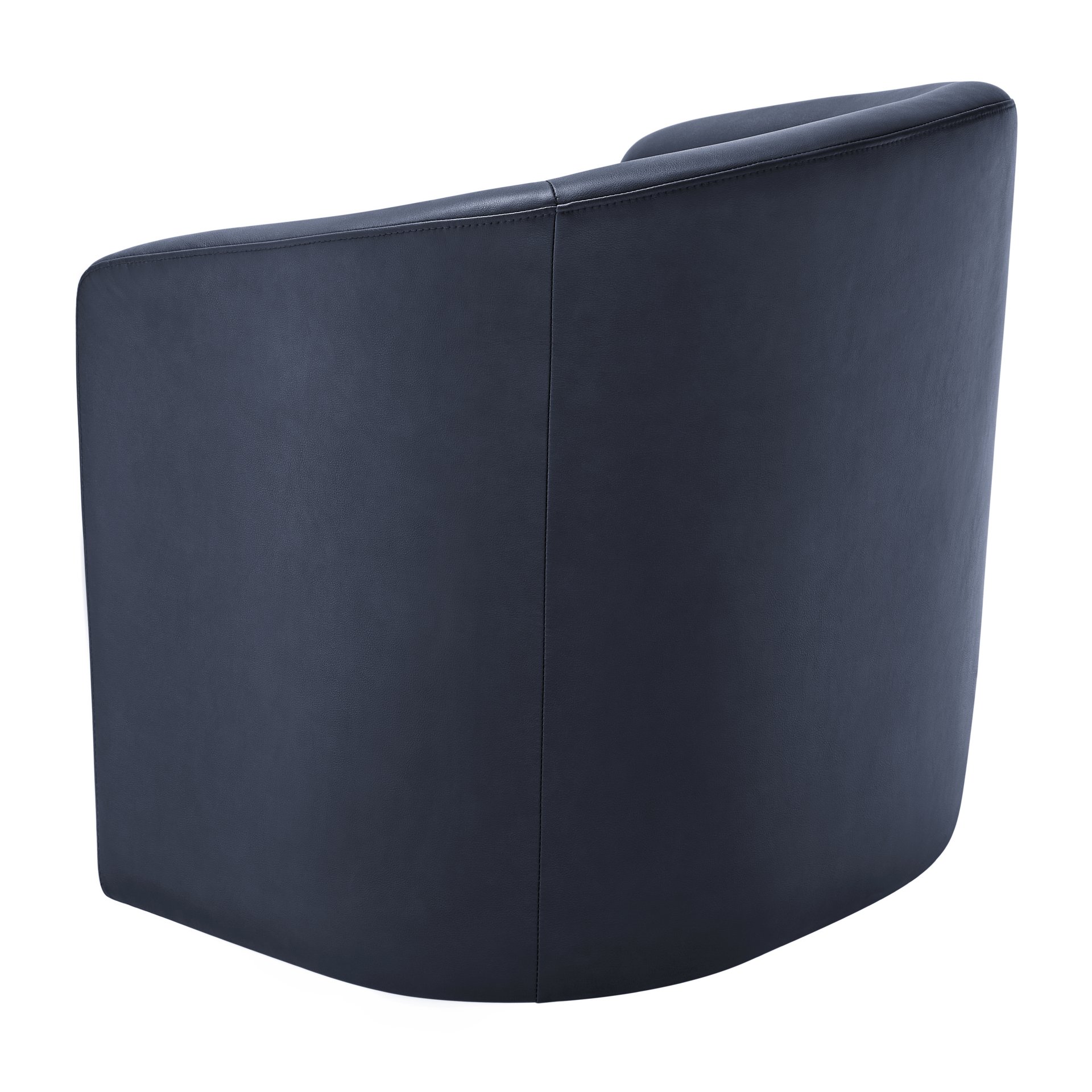 Ardena - Modern Swivel Barrel Chair - Blue - Image 12