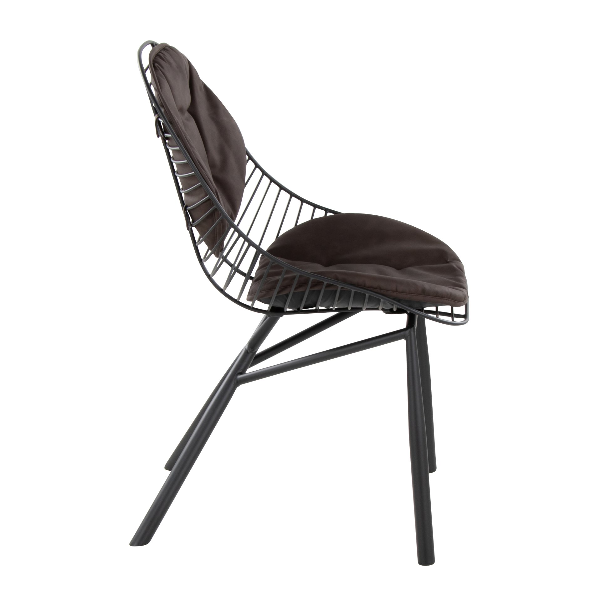 Wired - Contemporary Chair (Set of 2) - Black / Espresso - Image 4