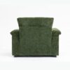 Modern Oversized Chair With Ottoman, Chenille Fabric Sofa Bed, Accent Chair Comfy Sofa With Cupholders And USB Charging Ports Chair For Living Room, Bedroom, Apartment - Green - Image 8