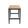 Heavy Duty Adjustable Workbench For Garage, Rubber Wood Shop Table WithRubber Pads, Hardwood Workstation Weight Capacity Over 2000 Lbs - Black - Image 13