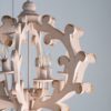 6 Light Chandelier, Hanging Light Fixture With Adjustable Chain For Kitchen, Bulb Not Included - White - Image 6