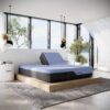 Refresh - 12" King Size Flex Head Latex Foam Hybrid Mattress And Adjustable Base Bundle - Blue - Image 13