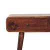 Curved Hallway Table - Chestnut - Image 8