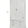 Elegant Traditional Armoire - White - Image 8