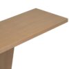 Console Table With V Shape Base / Natural Wood Veneer, Sculptural Entryway Accent - Brown - Image 9