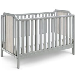 Brees Island - 3 In 1 Convertible Crib - Gray / Graystone