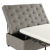 Convertible Ottoman Sleeper With Memory Mattress - Gray - Gray - Image 18