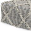 Cowan - Square Pouf - Gray / Natural - Image 6
