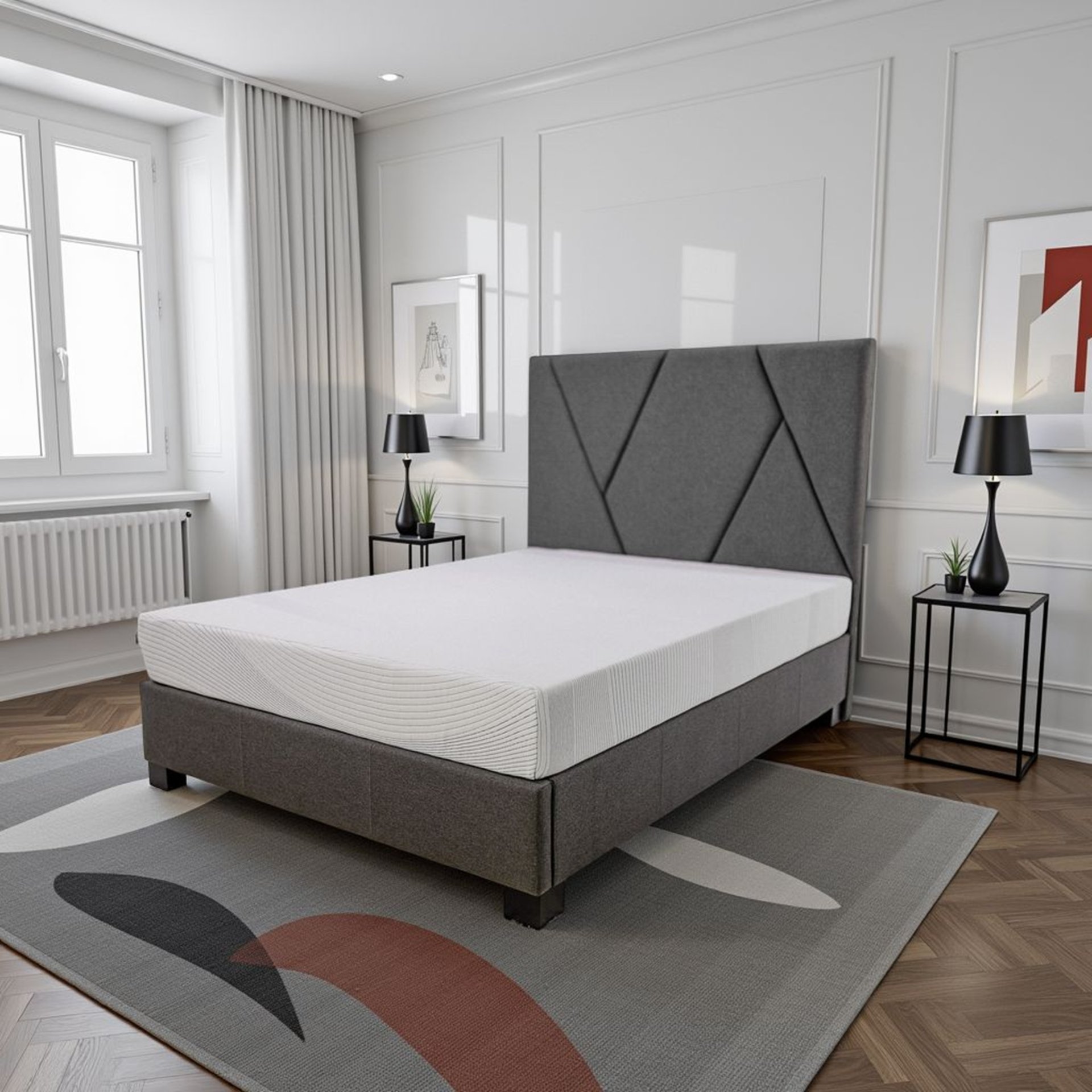 Regen - 8" Full Size Cooling Copper Infused Memory Foam Mattress - White - Image 10