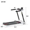Portable Compact Treadmill, Electric Motorized 3.5Hp, 14Km / H, Medium Running Machine Motorised Gym 330Lbs, Foldable For Home Gym Fitness Workout Jogging Walking, Bluetooth Speaker App Fitime - White - Image 3
