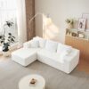 Modular Cloud Sectional Couch With L Shape Chaise - White - Image 5
