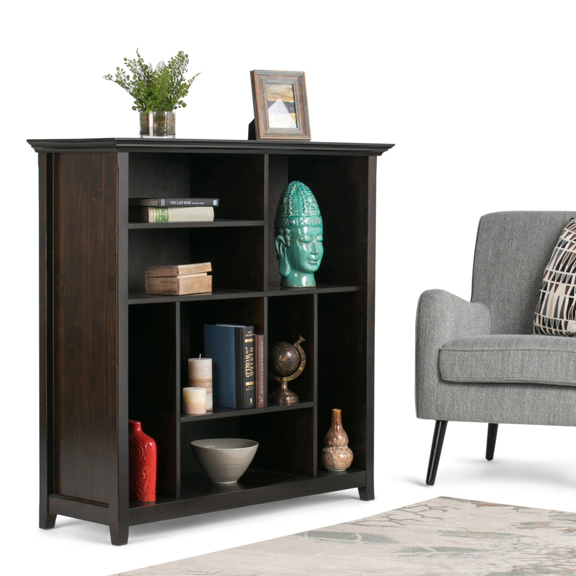 Amherst - Multi Cube Bookcase And Storage Unit - Hickory Brown - Image 7