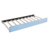 Upholstered Daybed Sofa Bed Twin Size With Trundle Bed And Slat - Light Blue - Image 9