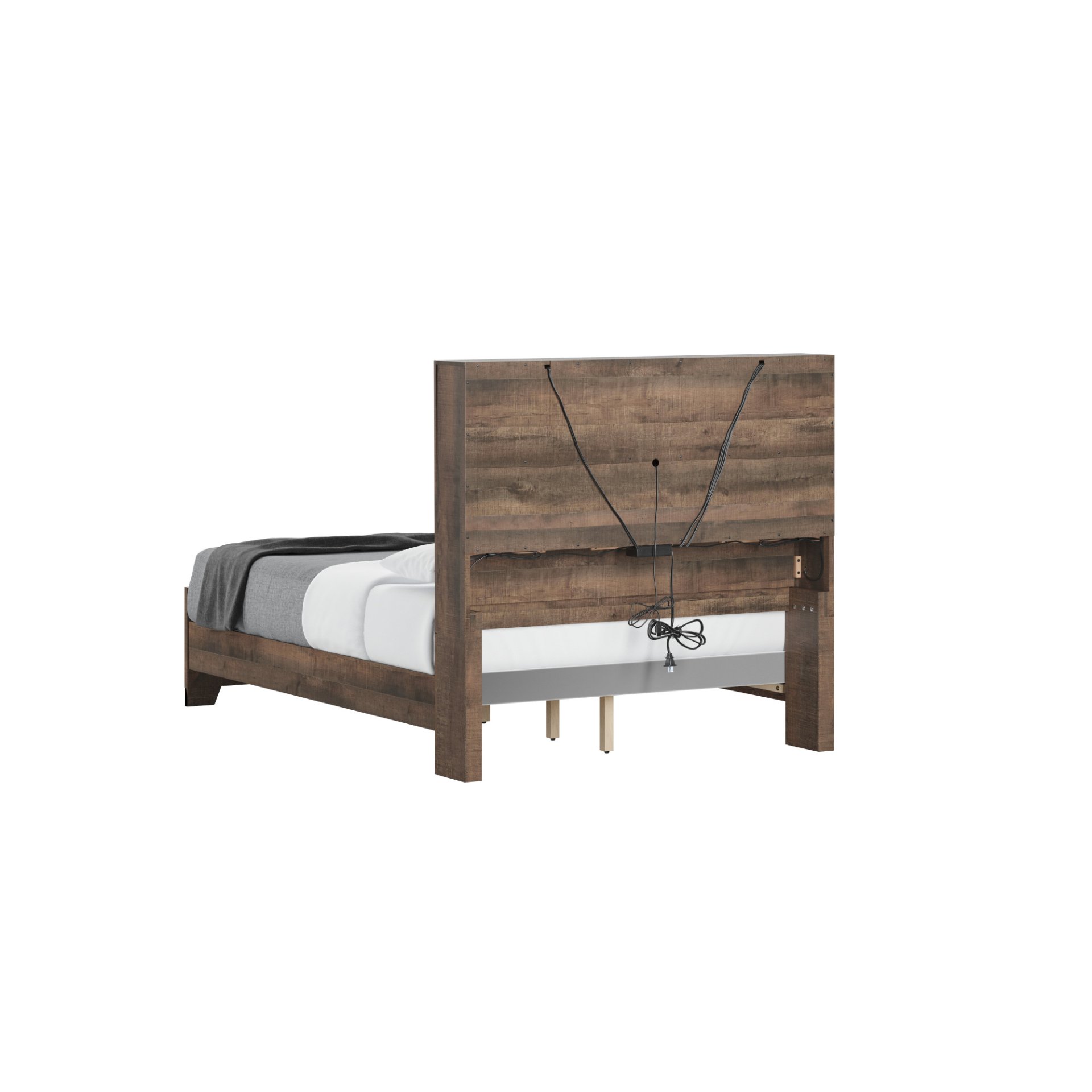 Plinz - Full Bookcase Bed - Brown - Image 4