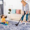 Maval - 2'6'' X 10' Washable Runner Rug - Blue - Image 4