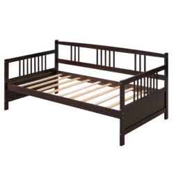 Twin Size Modern Daybed, Multifunctional - Espresso