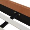 Aspen - Queen Vertical Tufted Modern Headboard Platform Bed Set - Caramel Tan Brown - Image 9