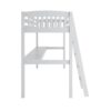 Everest - Full Size Loft Bed With Stairs With Desk And Storage, Heavy Duty Solid Wood Frame - White - Image 7