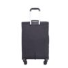 3 Piece Set (18/Travelbag/Toiletry Bag), Softshell Suitcase Spinner Wheels Terylene Polyester Luggage Sets Carry On Suitcase Luggage Lightweight Durable Suitcase - Black - Image 9